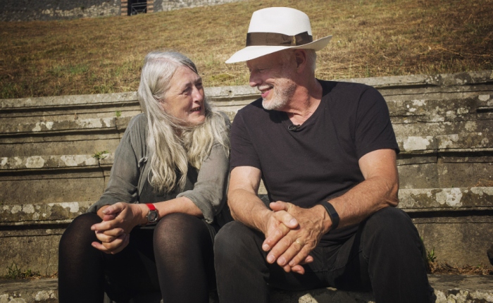 Up Pompeii! David Gilmour meets Pink Floyd fan Mary Beard